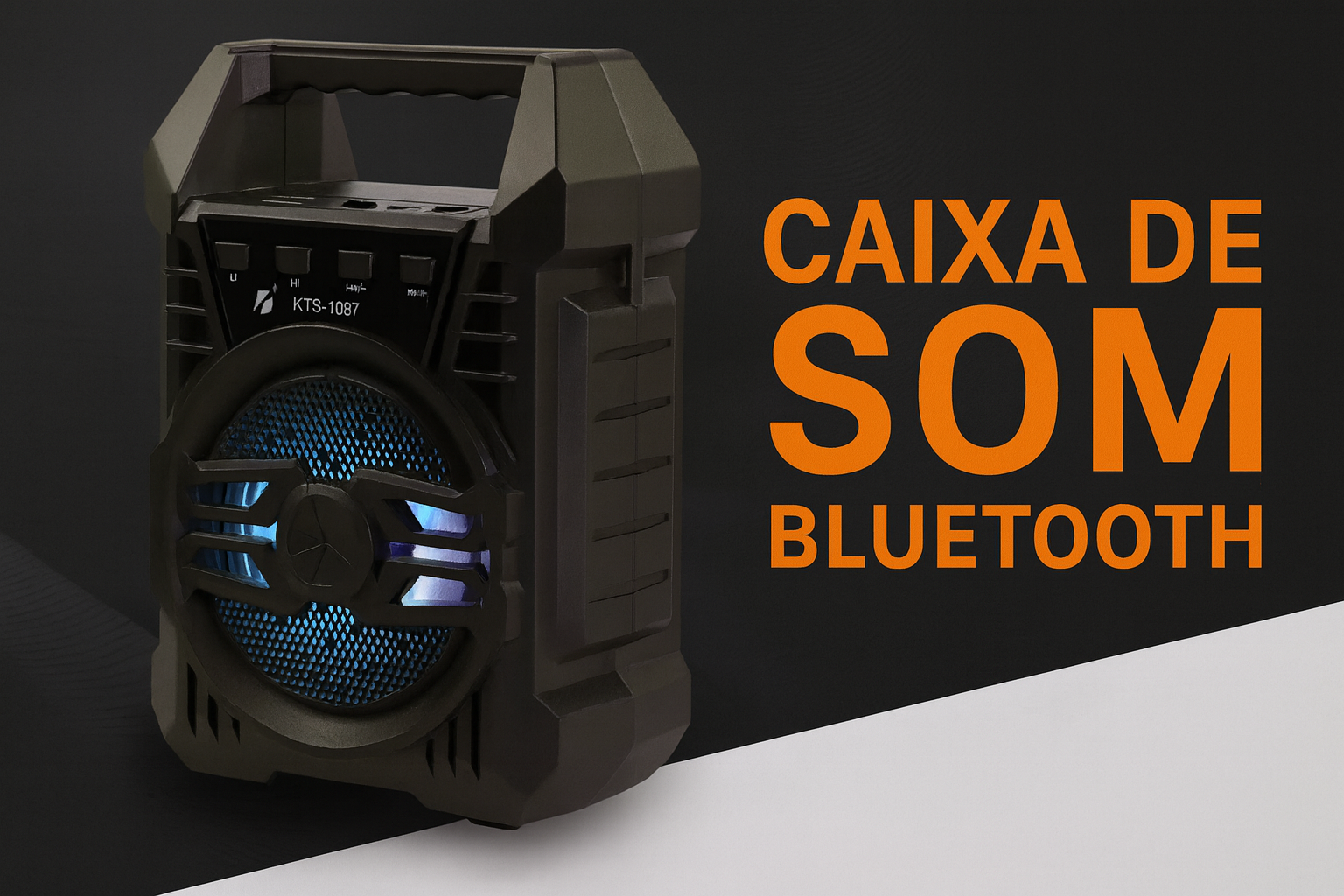 Arte comercial caixa de som bluetooth